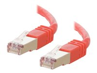 C2G Cat5e Booted Shielded (STP) Network Patch Cable - Patch-kabel - RJ-45 (hane) till RJ-45 (hane) - 15 m - STP - CAT 5e - formpressad - röd 83796