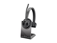 HP Poly Voyager 4310 - Headset - på örat - Bluetooth - trådlös, kabelansluten - USB-A - svart - Certifierad för Microsoft-teams 77Y93AA