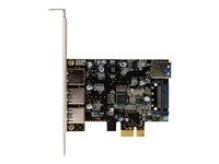 StarTech.com PCI Express USB 3.0-kort med 4 portar - USB-adapter - PCIe 2.0 låg profil - USB 3.0 x 4 - för P/N: CFASTRWU3, ST1030USBM, ST43004UA, ST4300MINI, TB31PCIEX16 PEXUSB3S42