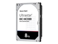 WD Ultrastar DC HC310 HUS728T8TAL5201 - Hårddisk - krypterat - 8 TB - inbyggd - 3.5" - SAS 12Gb/s - 7200 rpm - buffert: 256 MB - TCG Encryption 0B36406