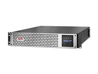 APC Smart-UPS Lithium Ion - UPS (kan monteras i rack) - linjeinteraktiv, 8x IEC C13, 1x IEC C19, SmartConnect+SmartSlot, AVR, LCD, med nätverkshanteringskort - AC 220/230/240 V - 1980 Watt - 2200 VA - USB, serial, RJ-45 - utgångskontakter: 9 - 2U - svart med främre avfasning i silver SMTL2200RMI2UCNC