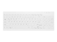 CHERRY Medical AK-C7012 - Tangentbord - kompakt - compact - trådlös - USB, 2.4 GHz - QWERTY - hela norden - tangentbrytare: Tactile - vit AK-C7012F-FU1-W/NOR