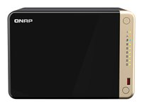 QNAP TS-664 - NAS-server - 6 fack - SATA 6Gb/s - RAID 0, 1, 5, 6, 10, 50, JBOD, 60 - RAM 4 GB - 2.5 Gigabit Ethernet - iSCSI support TS-664-4G