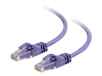 C2G Cat6 Booted Unshielded (UTP) Network Patch Cable - Patch-kabel - RJ-45 (hane) till RJ-45 (hane) - 50 cm - UTP - CAT 6 - formpressad, hakfri, tvinnad - lila 83630