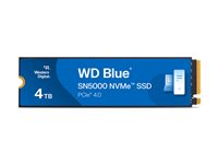 WD Blue SN5000 WDS400T4B0E-00BKY0 - SSD - 4 TB - inbyggd - M.2 2280 - PCIe 4.0 x4 (NVMe) WDS400T4B0E-00BKY0
