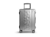 PORT VAL D'ISERE - Väska med hjul för kläder - hård sida - aluminium - grå 100150