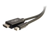 C2G 3ft Mini DisplayPort to HDMI Adapter Cable - Mini DP Male to HDMI Female - Black - Adapterkabel - TAA-kompatibel - Mini DisplayPort (hane) till HDMI (hane) - 1 m - svart 84420