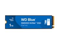 WD Blue SN5000 WDS100T4B0E-00CNZ0 - SSD - 1 TB - inbyggd - M.2 2280 - PCIe 4.0 x4 (NVMe) WDS100T4B0E-00CNZ0