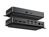 Dell Pro Thunderbolt 5 Smart Dock SD25TB5 - Dockningsstation - Thunderbolt 5 - HDMI, 2 x DP, USB-C, 2 x Thunderbolt 5 - 1GbE, 2.5GbE - 330 Watt - BTO - med 3 års grundläggande maskinvaruservice med avancerat byte efter fjärrdiagnos DELL-SD25TB5