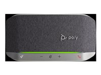 Poly Sync 20+ - Smart högtalartelefon - Bluetooth - kabelansluten, trådlös - USB-C - silver, svart 772D1AA