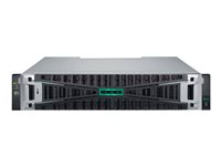 HPE Modular Smart Array 2070 16Gb Fibre Channel SFF Storage - SSD-array - 92 TB - 24 fack (SAS-3) - SSD 7.68 TB x 12 - 16Gb Fibre Channel (extern) - kan monteras i rack - 2U - med 4 x 16Gb SFP FC XCVR sändare P84181-B25