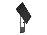 Multibrackets M - Ställ - Fällbart - för platt panel/videokonferenskamera - motoriserad, med skåp - svart - skärmstorlek: 43"-86" - monterbar på golv - utmatning: 32 V 7350105215650