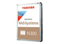 Toshiba N300 NAS - Hårddisk - 14 TB - inbyggd - 3.5" - SATA 6Gb/s - 7200 rpm - buffert: 512 MB HDWG51EUZSVA