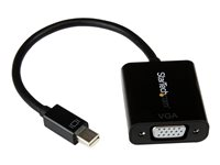 StarTech.com Mini DisplayPort till VGA-adapter - Aktiv Mini DP till VGA-konverterare - 1080p video - mDP eller Thunderbolt 1/2 Mac/PC till VGA-skärm/projektor - mDP 1.2 till VGA-dongel - Svart - Videokort - Mini DisplayPort (hane) till HD-15 (VGA) (hona) - Displayport 1.2/Thunderbolt - 22 cm - aktiv, 1920 x 1200 (WUXGA) stöd - svart MDP2VGA2