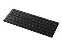 Microsoft Designer Compact - Tangentbord - trådlös - Bluetooth 5.0 - Nordiskt &#40;engelska&#x2F;danska&#x2F;finska&#x2F;norska&#x2F;svenska&#41; - mattsvart 21Y-00009