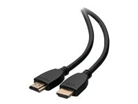 C2G 1ft 4K HDMI Cable with Ethernet - High Speed - UltraHD Cable - M/M - HDMI-kabel med Ethernet - HDMI hane till HDMI hane - 30.48 cm - skärmad - svart 56781