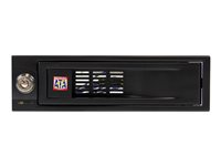 StarTech.com 5,25" hyllfri hot swap flyttbart ställ för 3,5" hårddisk - Förvaringsmobilrack - 3.5" - svart - för P/N: 25SAT35HDD, 25SATSAS35HD HSB100SATBK
