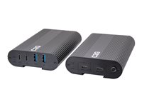 C2G Superbooster 2X4 USB Over Cat6a Extender Switch - USB 3.2 GEN1 &#40;5Gbps&#41; - USB-förlängningskabel - USB 3.2 Gen 1 - över CAT 6a - upp till 100 m - TAA-kompatibel C2G54262
