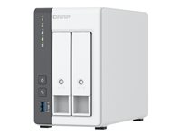 QNAP TS-216G - NAS-server - 2 fack - 12 TB - SATA 6Gb/s - HDD 6 TB x 2 - RAID JBOD, 0, 1 - RAM 4 GB - 2.5 Gigabit Ethernet - iSCSI support K/TS-216G+2XMN10ADA600S