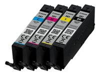 Canon CLI-581 BK/C/M/Y Multi Pack - 4-pack - 5.6 ml - svart, gul, cyan, magenta - original - förpackning med stöldmärkning - bläcktank - för PIXMA TS6251, TS6350, TS6351, TS705, TS8251, TS8252, TS8350, TS8352, TS9550, TS9551 2103C005