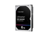 WD Ultrastar DC HA340 WUS721206BLE6L4 - Hårddisk - datacenter - 6 TB - inbyggd - 3.5" - SATA 6Gb/s - 7200 rpm - buffert: 256 MB 0B47077