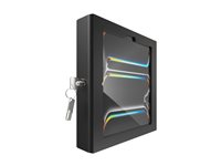 Compulocks iPad Pro M4 11" (2024), Apex Enclosure Tablet Printer Kiosk - Ställ - kioskstil - för skrivare/surfplatta - låsbar - höggradig aluminium - svart - skärmstorlek: 11" - monteringsgränssnitt: 100 x 100 mm - bänk, fristående - för Apple 11-inch iPad Pro (M4) PK0111PAPX4B