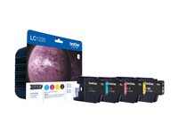 Brother LC1220VALBPDR - Svart, gul, cyan, magenta - original - blister - bläckpatron - för Brother DCP-J525, DCP-J725, DCP-J925, MFC-J430, MFC-J625, MFC-J825; MyMio MFC-J825 LC1220VALBPDR