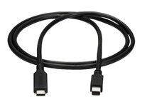 StarTech.com 1 m USB-C till Mini DisplayPort-kabel - 4K 60Hz - Svart - Adapterkabel - 24 pin USB-C (hane) till Mini DisplayPort (hane) - USB 3.1 / Thunderbolt 3 / DisplayPort 1.2 - 1 m - 4K60Hz (3840 x 2160) stöd - svart CDP2MDPMM1MB